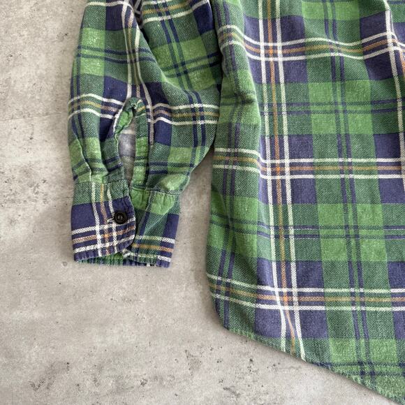 Vintage 70s JCPenny flannel button up shirt 100% cotton mens size medium - Picture 12 of 12